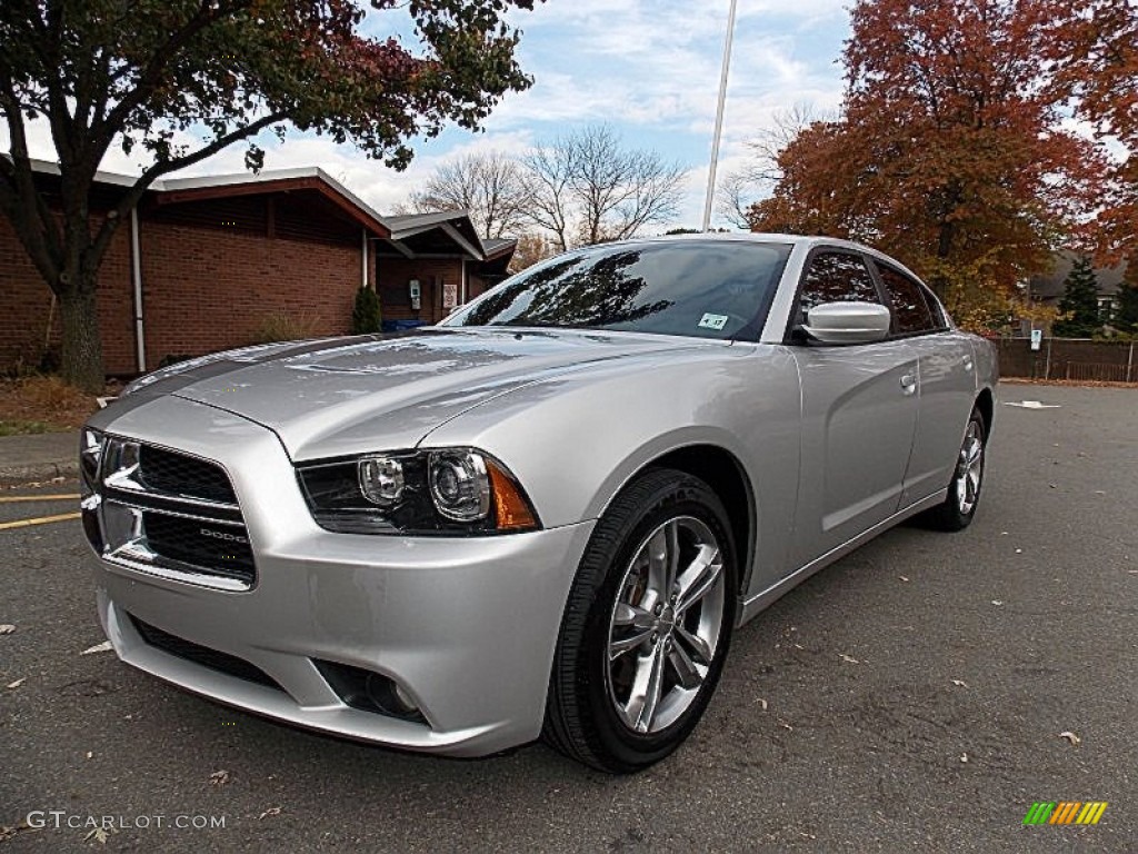 2012 Charger SXT AWD - Bright Silver Metallic / Black photo #1