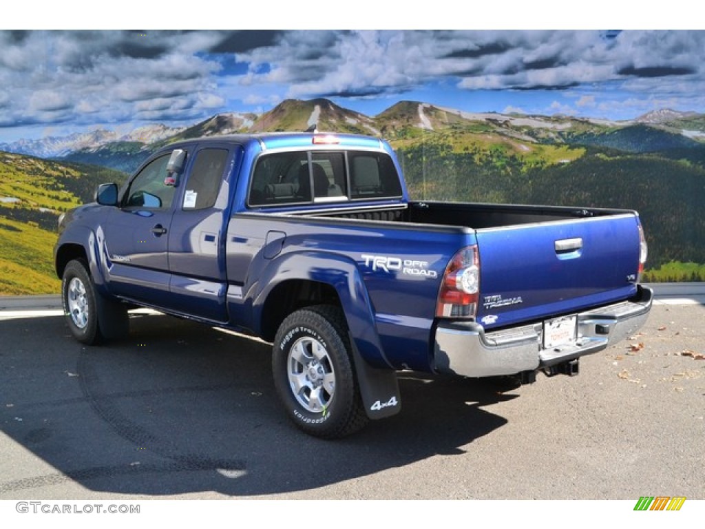 2014 Tacoma V6 TRD Access Cab 4x4 - Blue Ribbon Metallic / Graphite photo #3