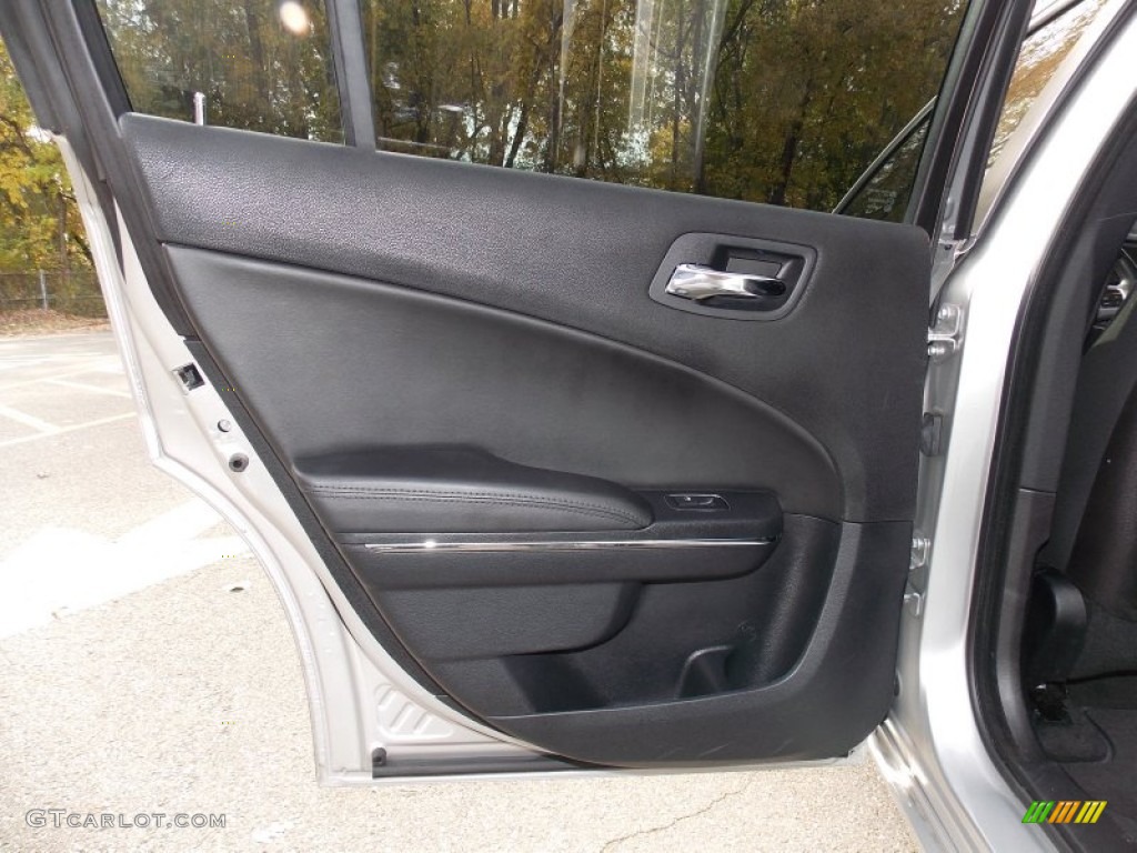 2012 Dodge Charger SXT AWD Black Door Panel Photo #87585421