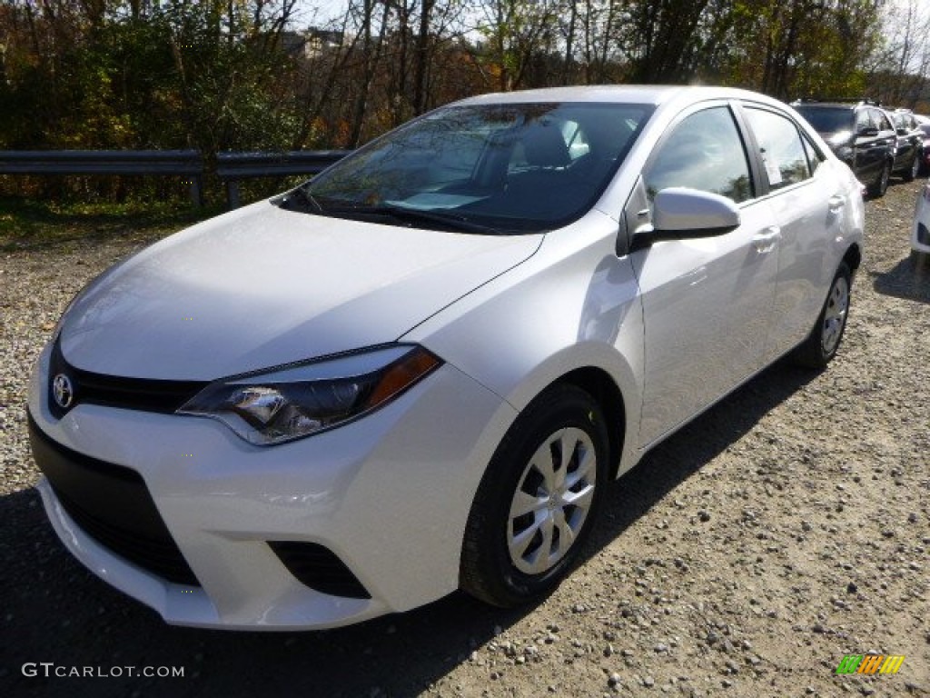 2014 Corolla LE Eco - Blizzard Pearl White / Ash photo #7