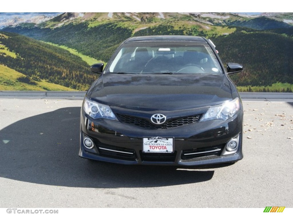 2014 Camry SE V6 - Attitude Black Metallic / Black/Ash photo #2