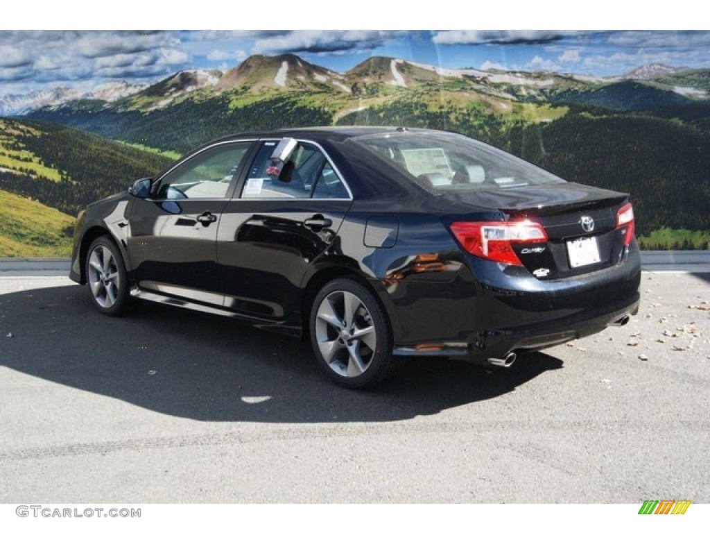 2014 Camry SE V6 - Attitude Black Metallic / Black/Ash photo #3