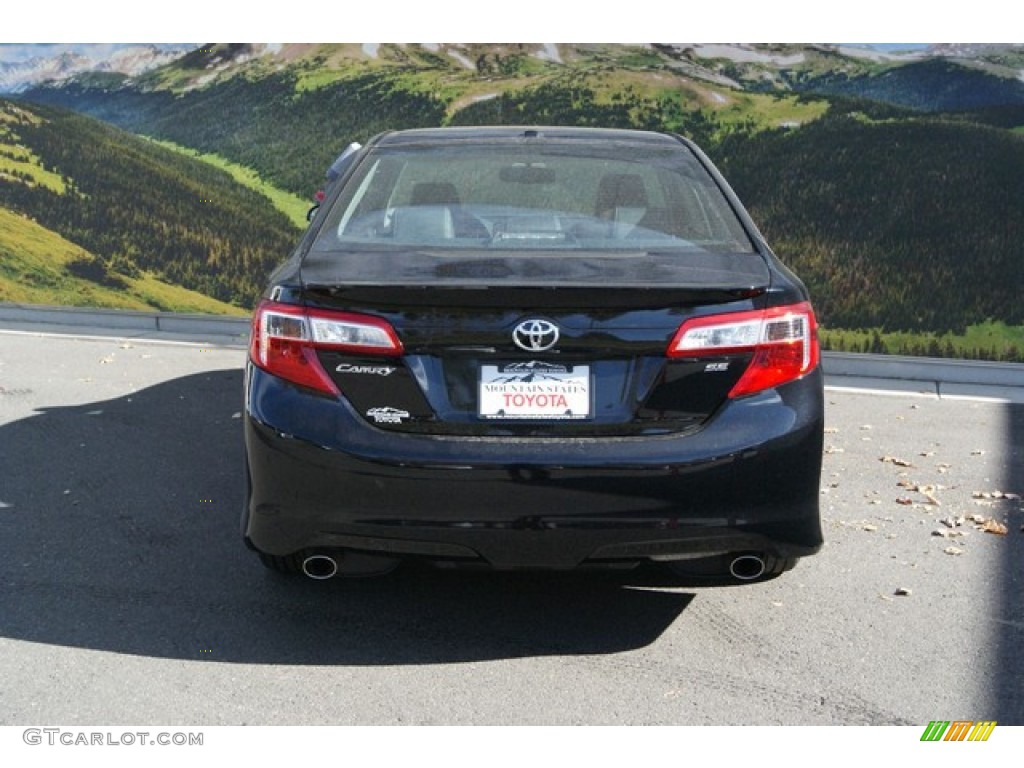 2014 Camry SE V6 - Attitude Black Metallic / Black/Ash photo #4
