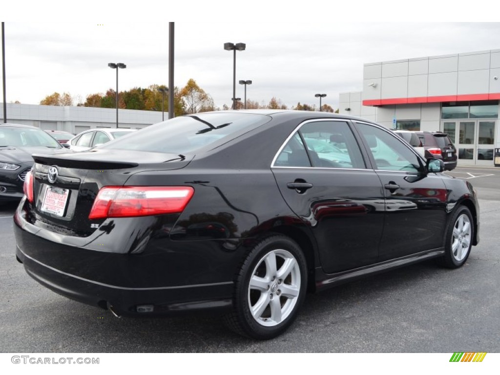 2008 Camry SE V6 - Black / Dark Charcoal photo #3