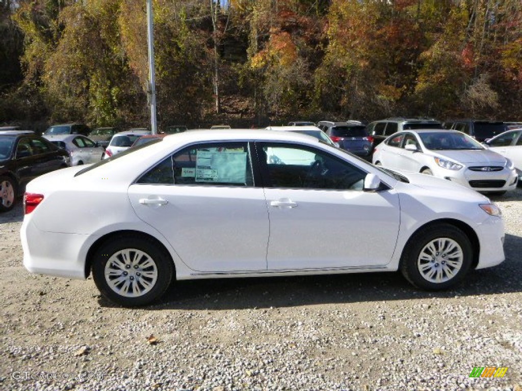 2014 Camry LE - Super White / Ash photo #2