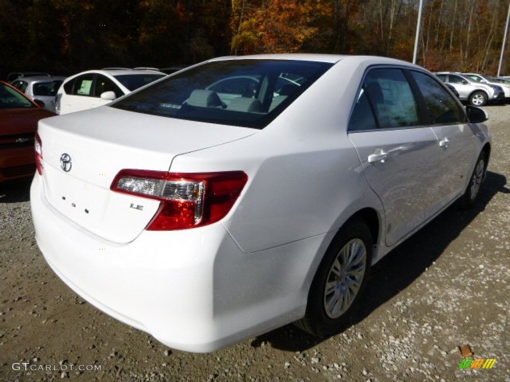 2014 Camry LE - Super White / Ash photo #3