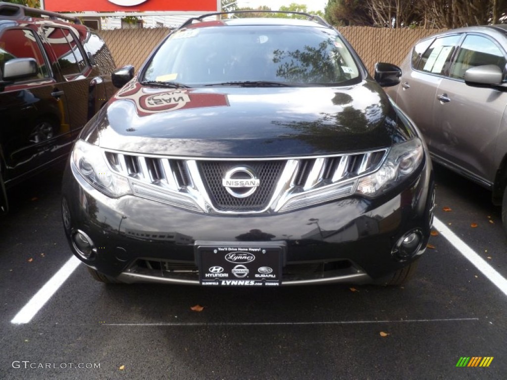 2009 Murano SL AWD - Super Black / Black photo #2