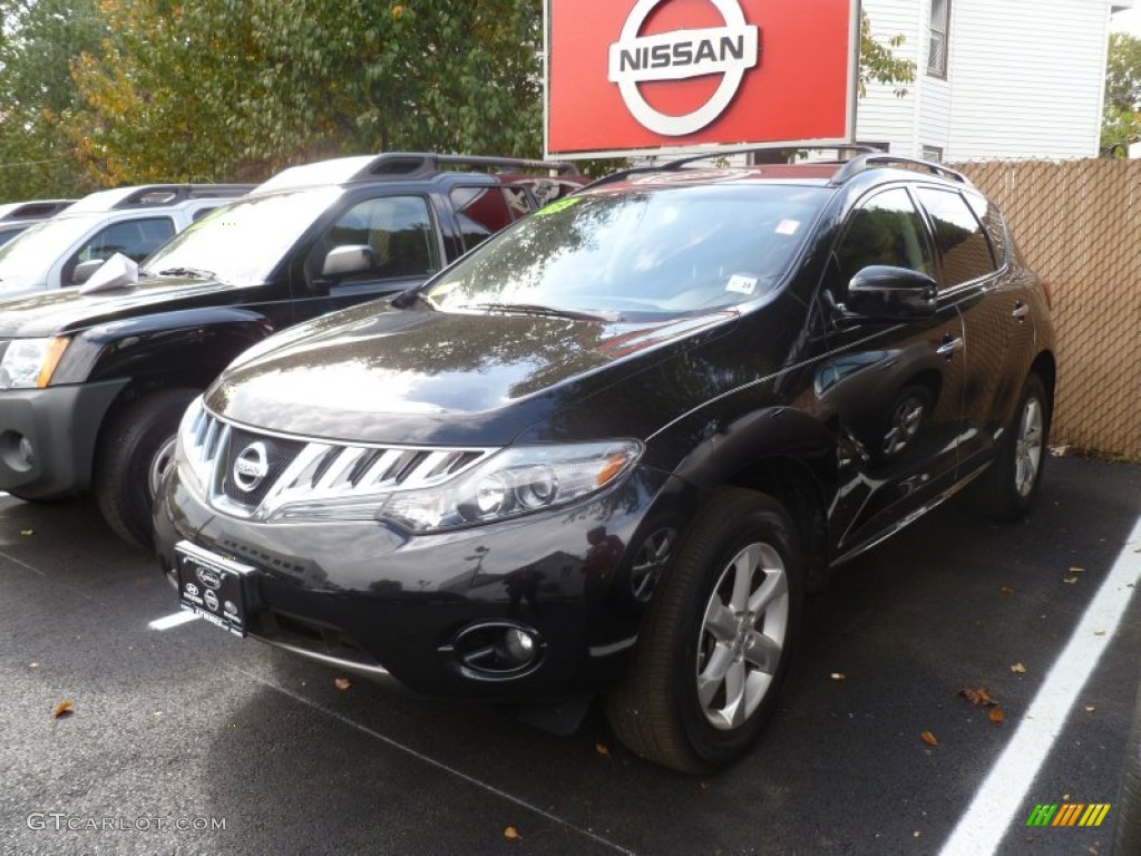 2009 Murano SL AWD - Super Black / Black photo #3