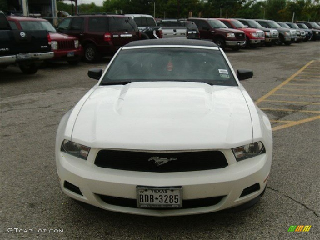 2012 Mustang V6 Convertible - Performance White / Charcoal Black photo #1
