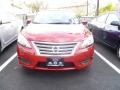 2013 Red Brick Nissan Sentra SV  photo #2