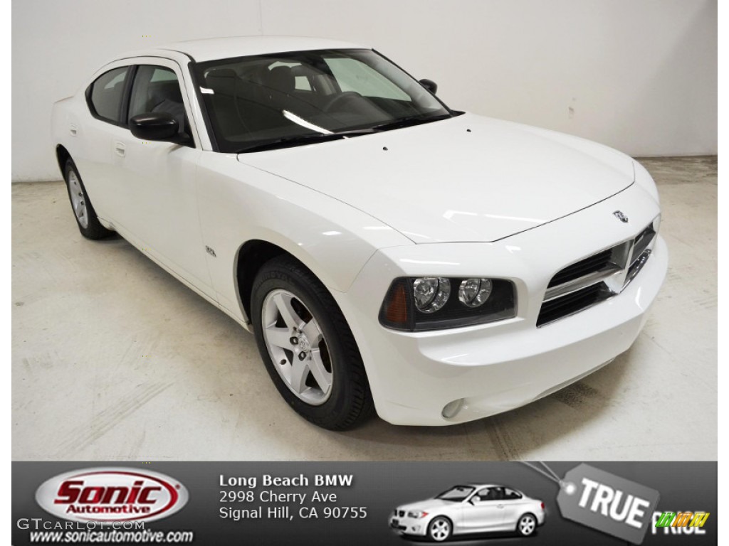 2009 Charger SXT - Stone White / Dark Slate Gray photo #1