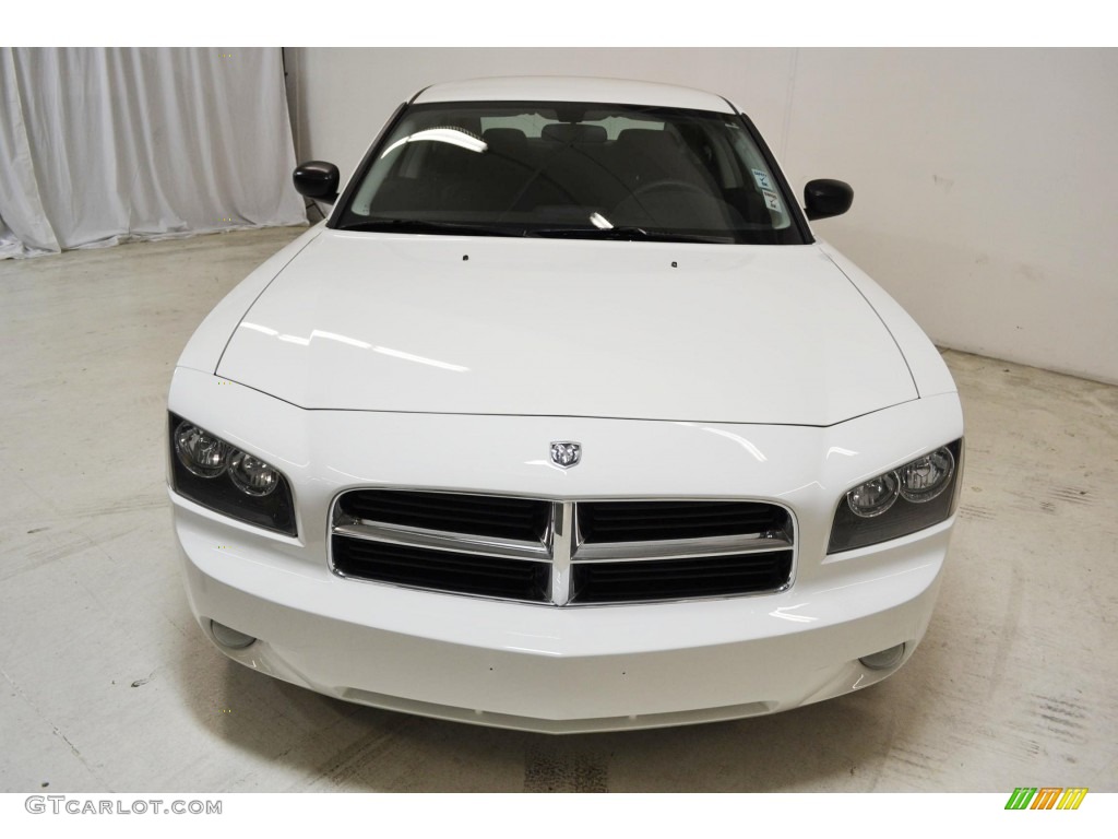 2009 Charger SXT - Stone White / Dark Slate Gray photo #3