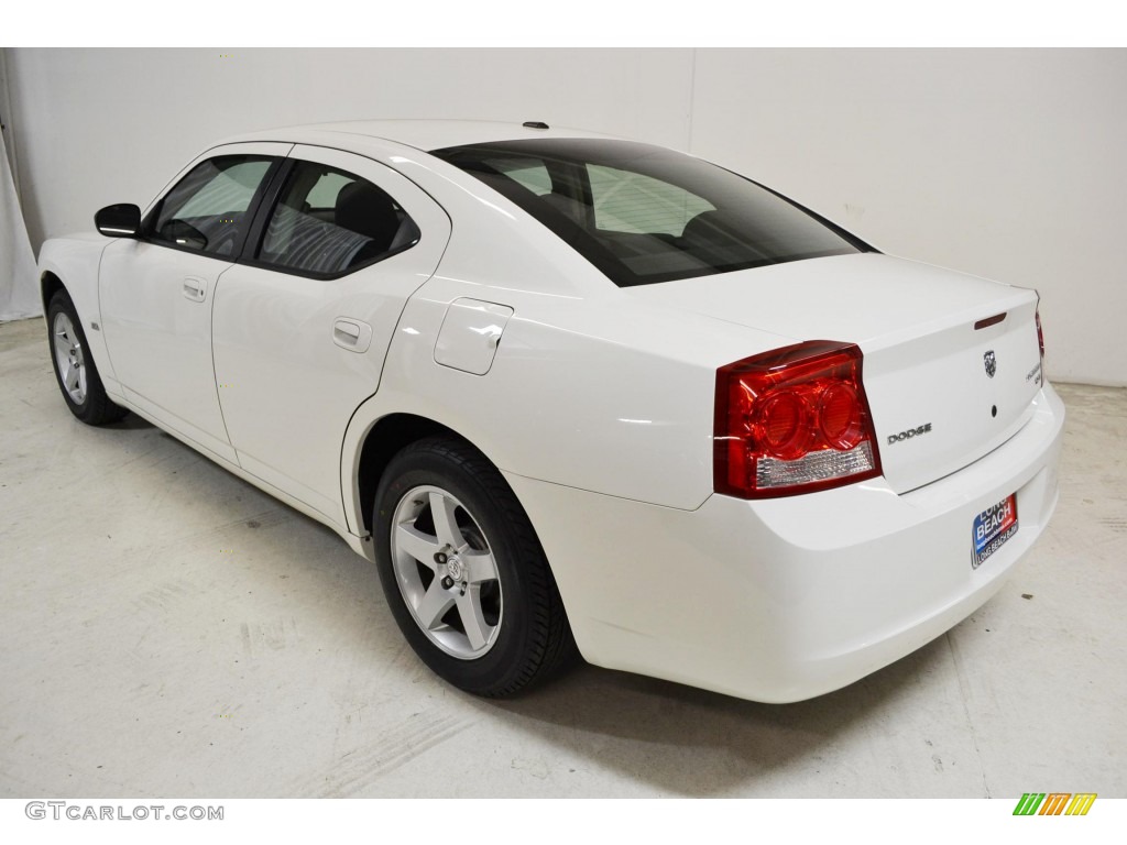 2009 Charger SXT - Stone White / Dark Slate Gray photo #4