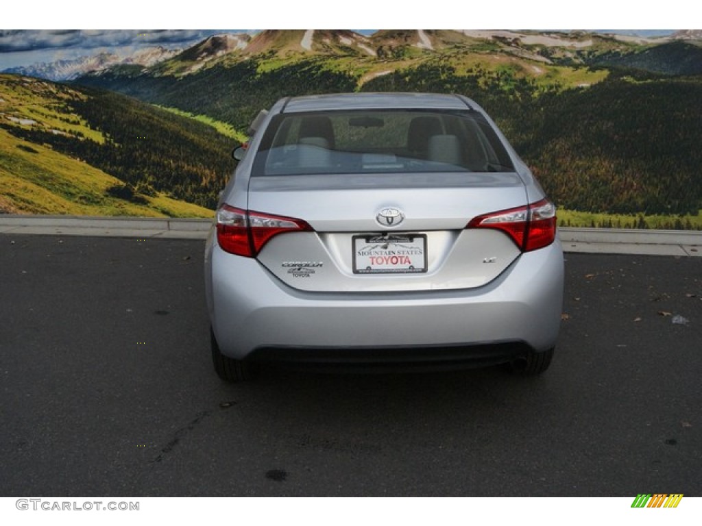 2014 Corolla LE - Classic Silver Metallic / Ash photo #4