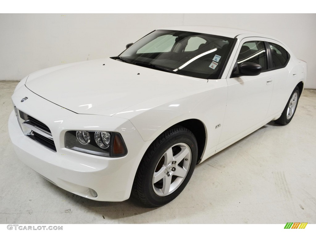 2009 Charger SXT - Stone White / Dark Slate Gray photo #6