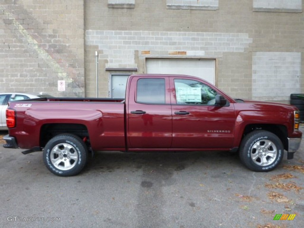 2014 Silverado 1500 LTZ Z71 Double Cab 4x4 - Deep Ruby Metallic / Jet Black photo #2