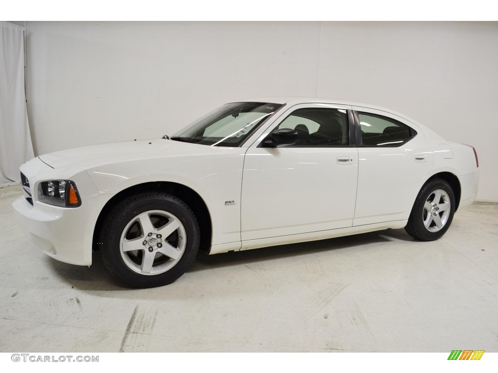 2009 Charger SXT - Stone White / Dark Slate Gray photo #7