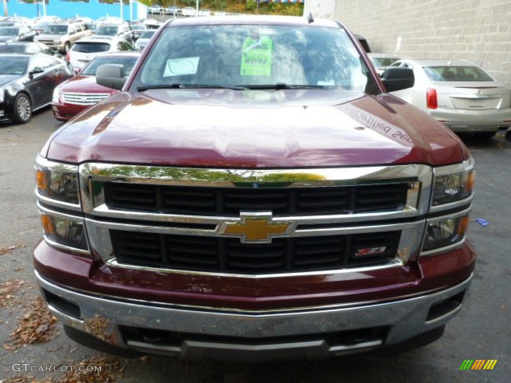 2014 Silverado 1500 LTZ Z71 Double Cab 4x4 - Deep Ruby Metallic / Jet Black photo #9