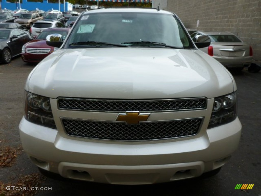 2014 Tahoe LTZ 4x4 - White Diamond Tricoat / Light Cashmere/Dark Cashmere photo #8