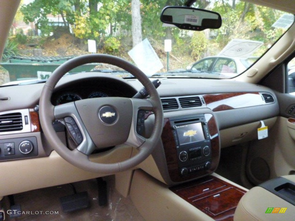 2014 Tahoe LTZ 4x4 - White Diamond Tricoat / Light Cashmere/Dark Cashmere photo #12