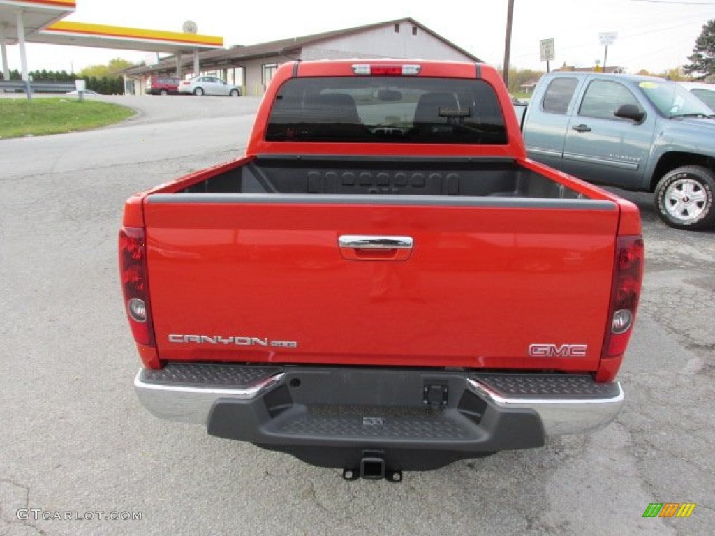 2012 Canyon SLE Crew Cab 4x4 - Red Orange Metallic / Ebony photo #5