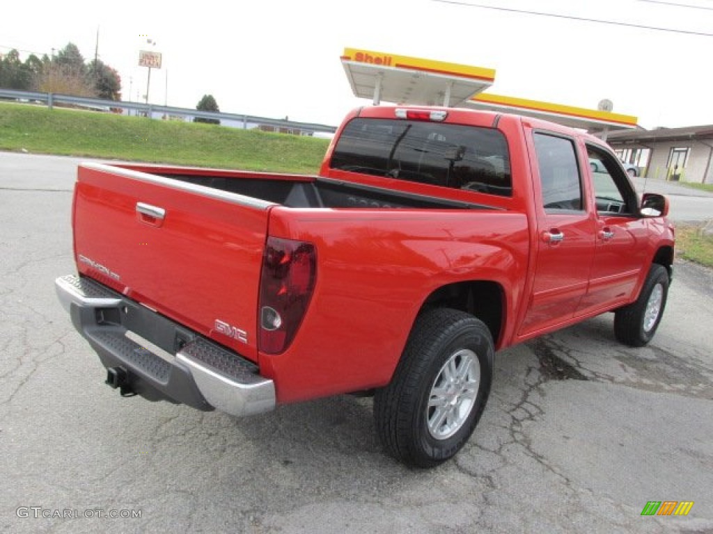 2012 Canyon SLE Crew Cab 4x4 - Red Orange Metallic / Ebony photo #11