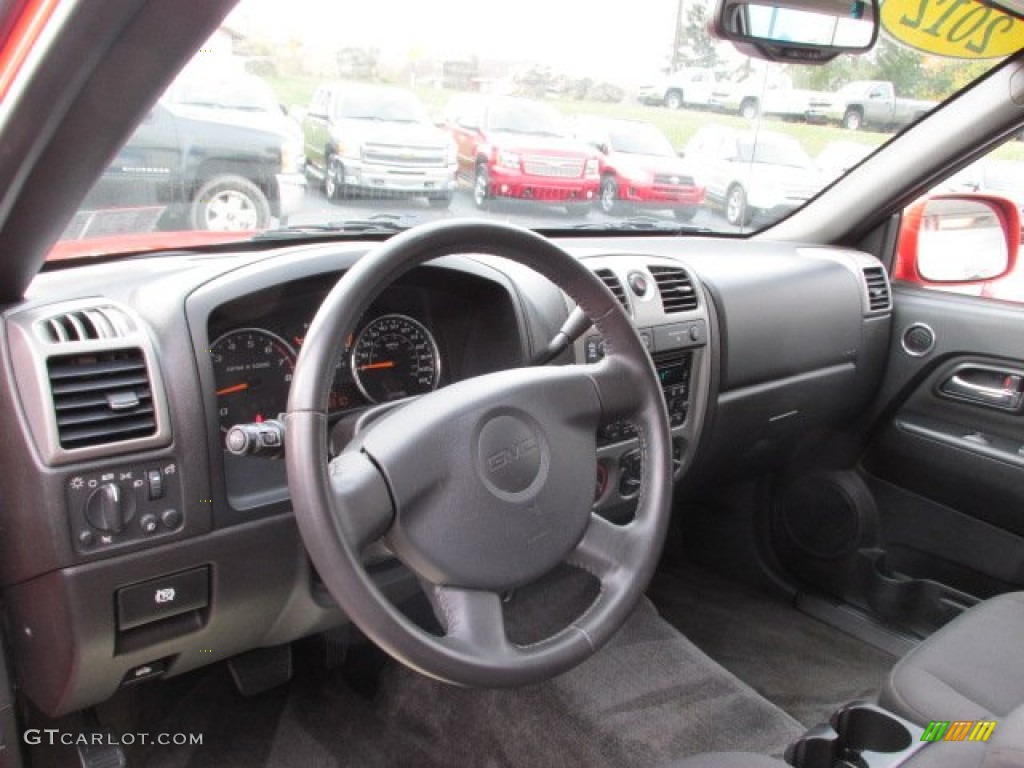 2012 Canyon SLE Crew Cab 4x4 - Red Orange Metallic / Ebony photo #20