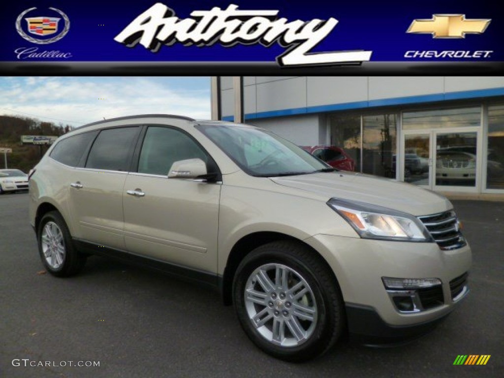 2014 Traverse LT AWD - Champagne Silver Metallic / Ebony photo #1