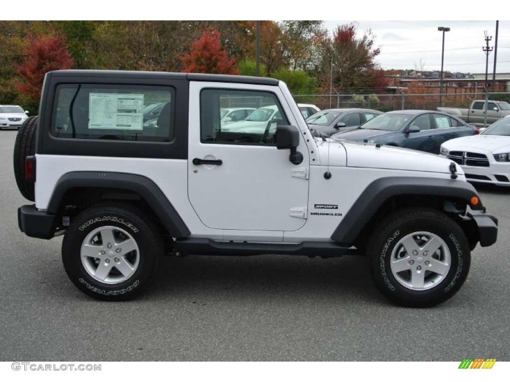 Bright White 2014 Jeep Wrangler Sport 4x4 Exterior Photo #87595953