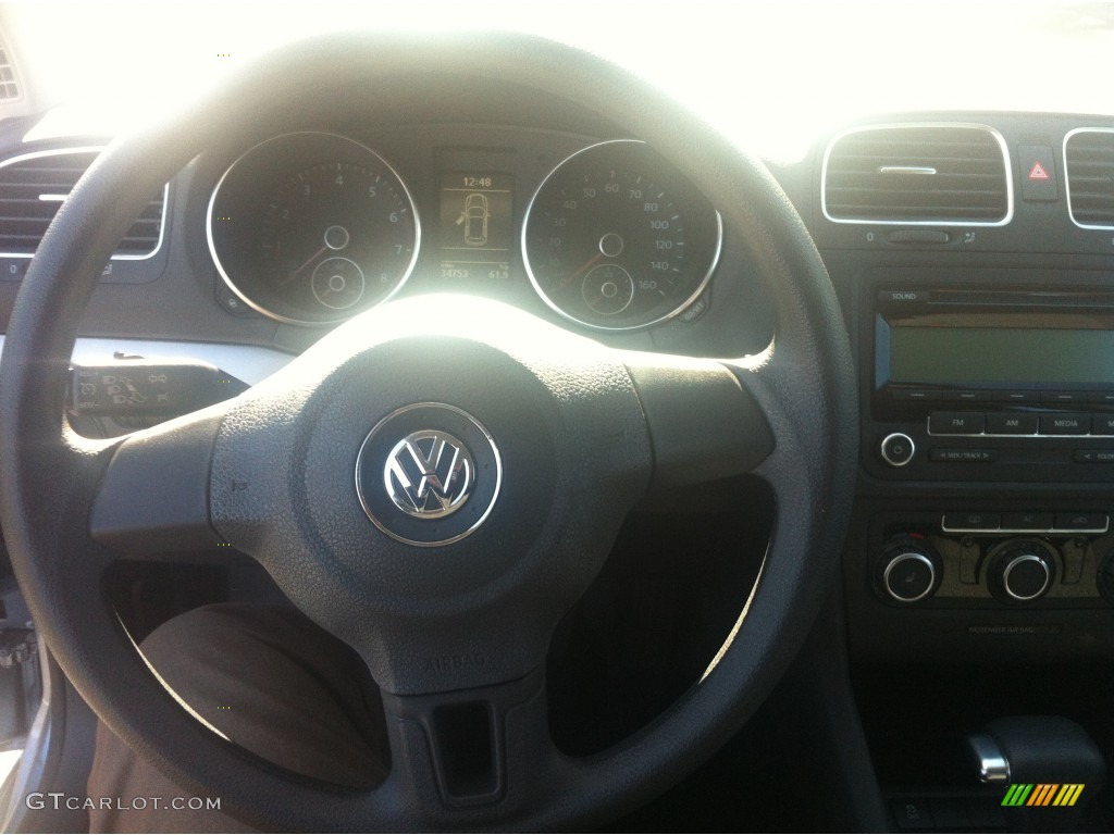 2011 Golf 2 Door - Shark Blue Metallic / Titan Black photo #13