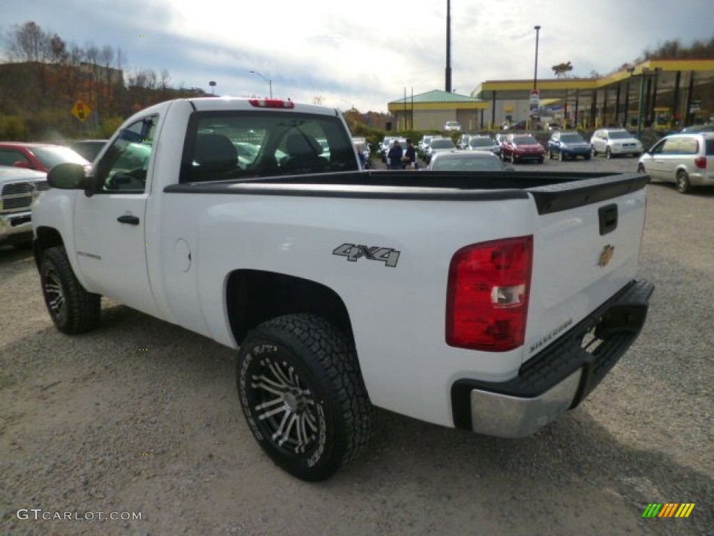 2008 Silverado 1500 Work Truck Regular Cab 4x4 - Summit White / Dark Titanium photo #5