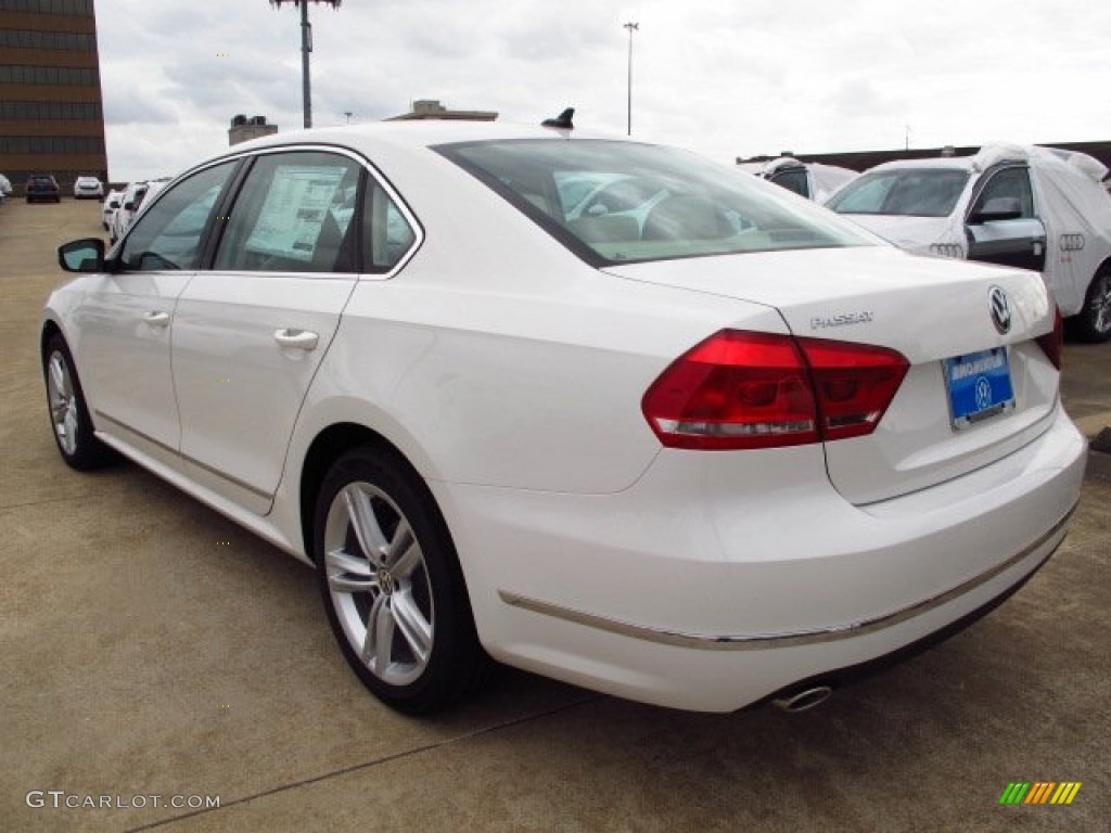 2014 Passat 1.8T SEL Premium - Candy White / Cornsilk Beige photo #4