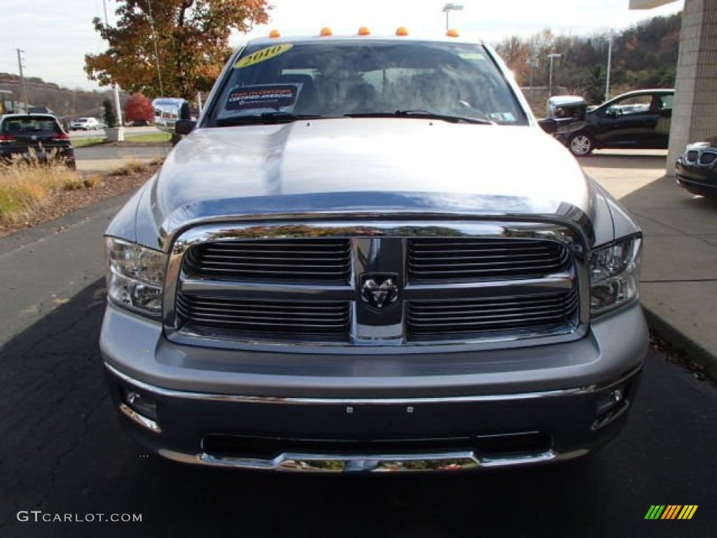 2010 Ram 1500 Big Horn Crew Cab 4x4 - Bright Silver Metallic / Dark Slate/Medium Graystone photo #3