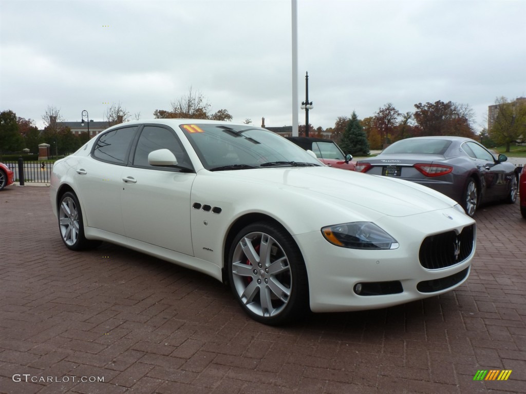 2011 Quattroporte S - Bianco Eldorado (White) / Nero photo #8
