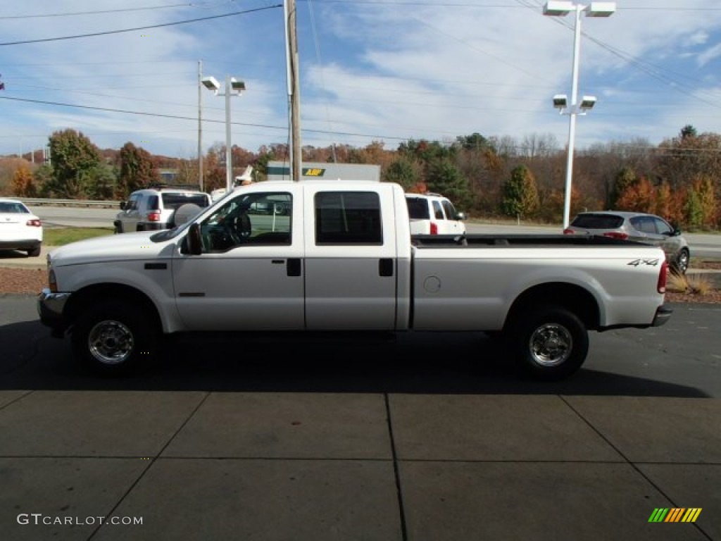 2004 F250 Super Duty XLT Crew Cab 4x4 - Oxford White / Medium Flint photo #5