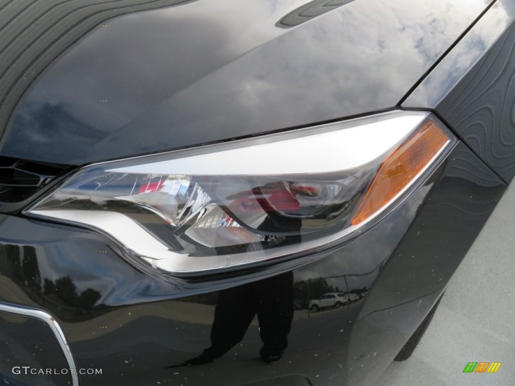 2014 Corolla S - Black Sand Pearl / Steel Blue photo #9