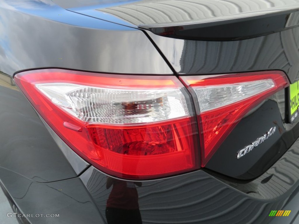 2014 Corolla S - Black Sand Pearl / Steel Blue photo #13