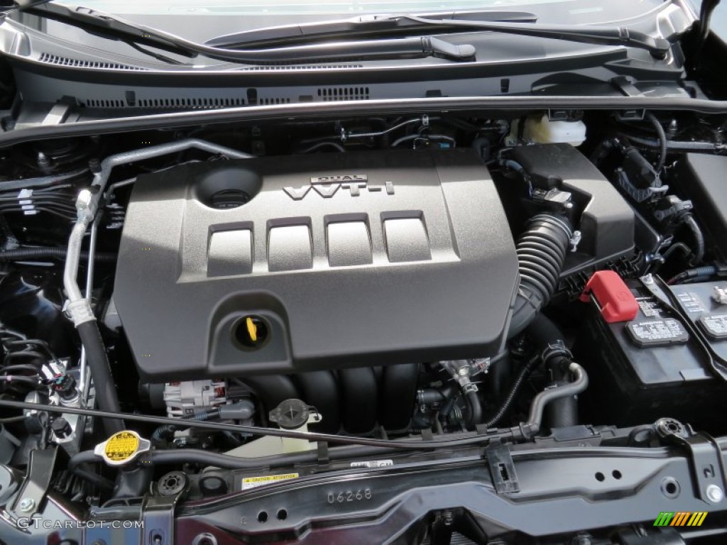 2014 Corolla S - Black Sand Pearl / Steel Blue photo #16