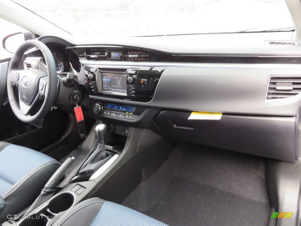 2014 Corolla S - Black Sand Pearl / Steel Blue photo #18