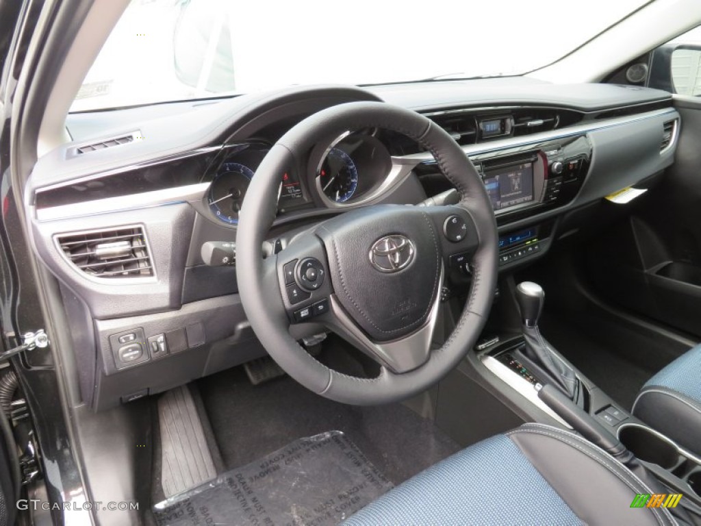 2014 Corolla S - Black Sand Pearl / Steel Blue photo #25