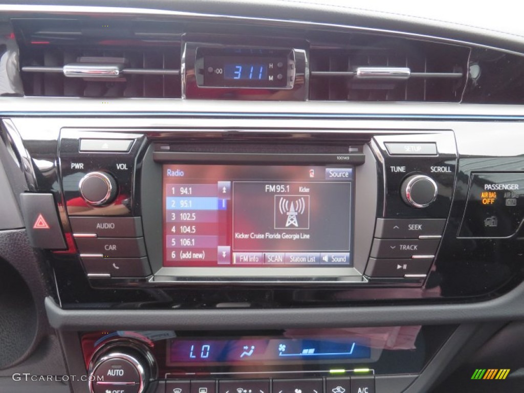 2014 Corolla S - Black Sand Pearl / Steel Blue photo #29
