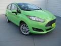 2014 Green Envy Ford Fiesta SE Hatchback  photo #2