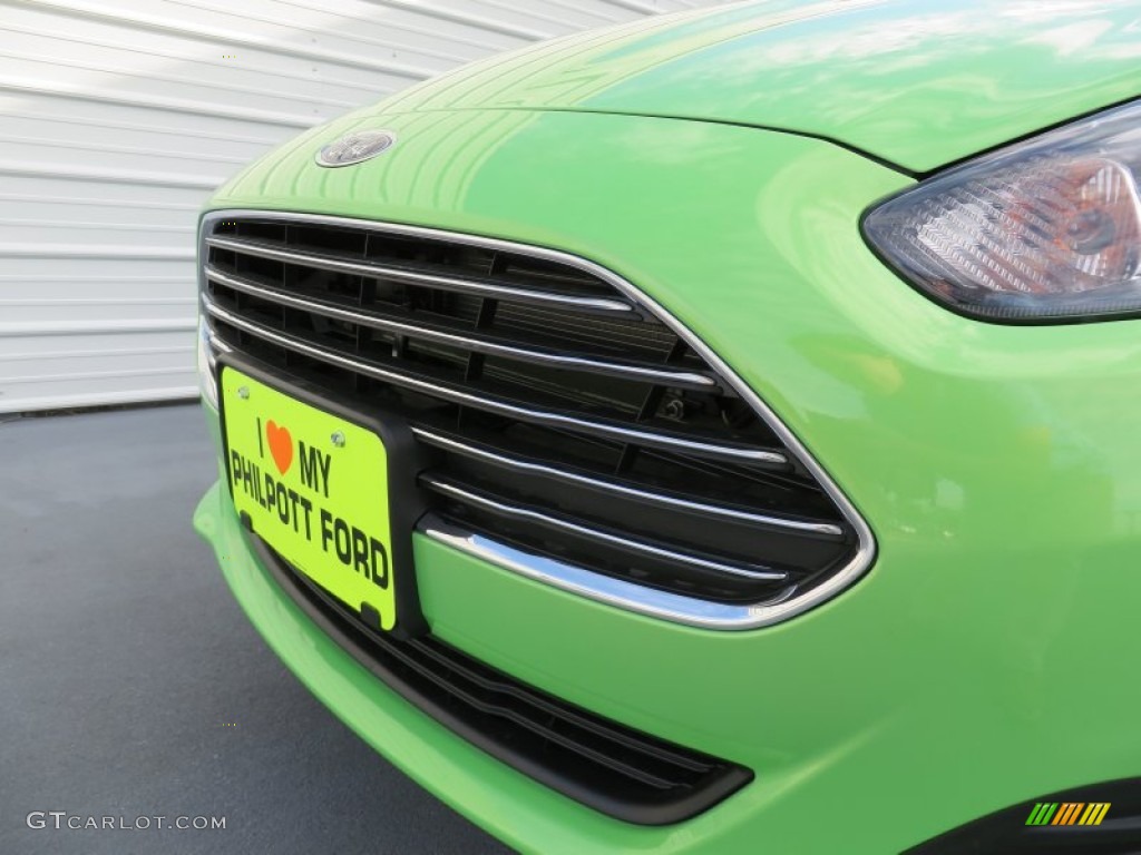 2014 Fiesta SE Hatchback - Green Envy / Charcoal Black photo #11