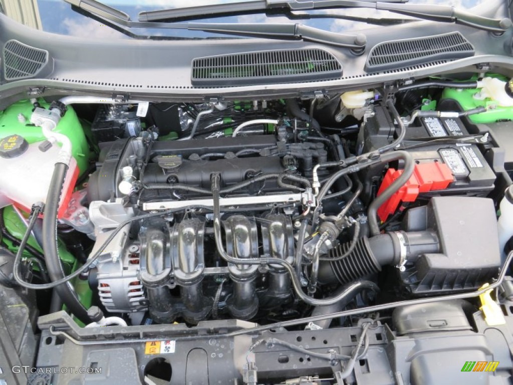 2014 Fiesta SE Hatchback - Green Envy / Charcoal Black photo #17