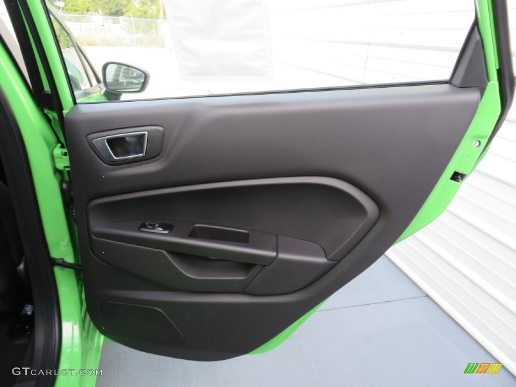 2014 Fiesta SE Hatchback - Green Envy / Charcoal Black photo #21