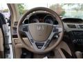2010 Acura MDX Parchment Interior Steering Wheel Photo