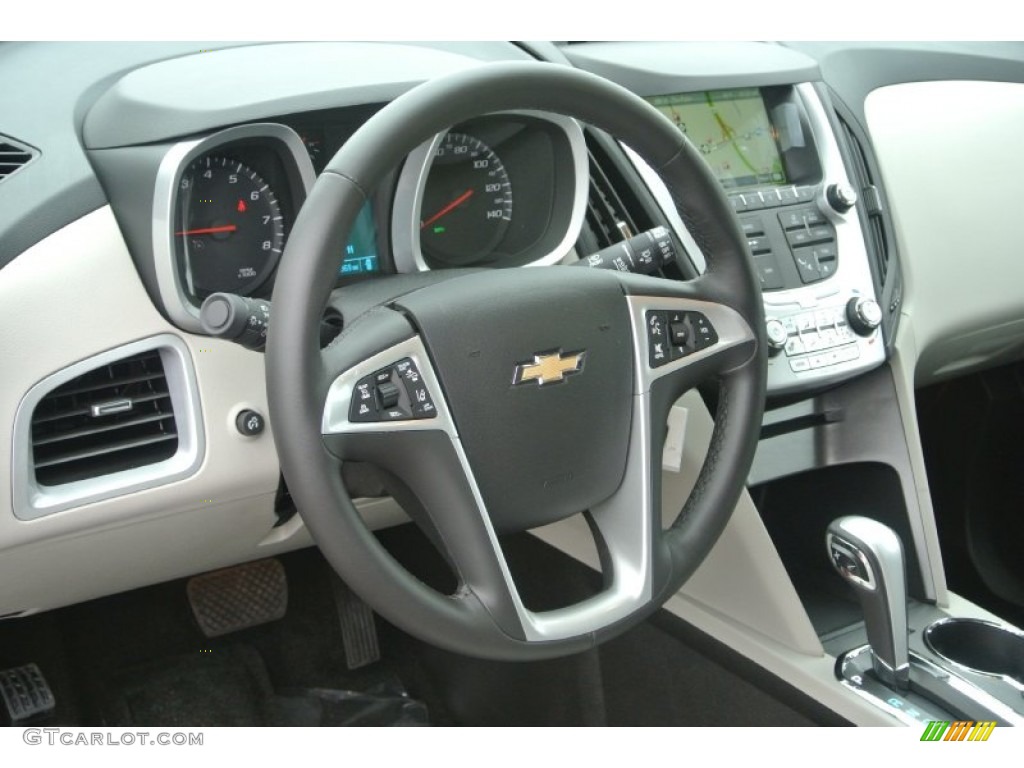 2014 Chevrolet Equinox LTZ Light Titanium/Jet Black Steering Wheel Photo #87603478