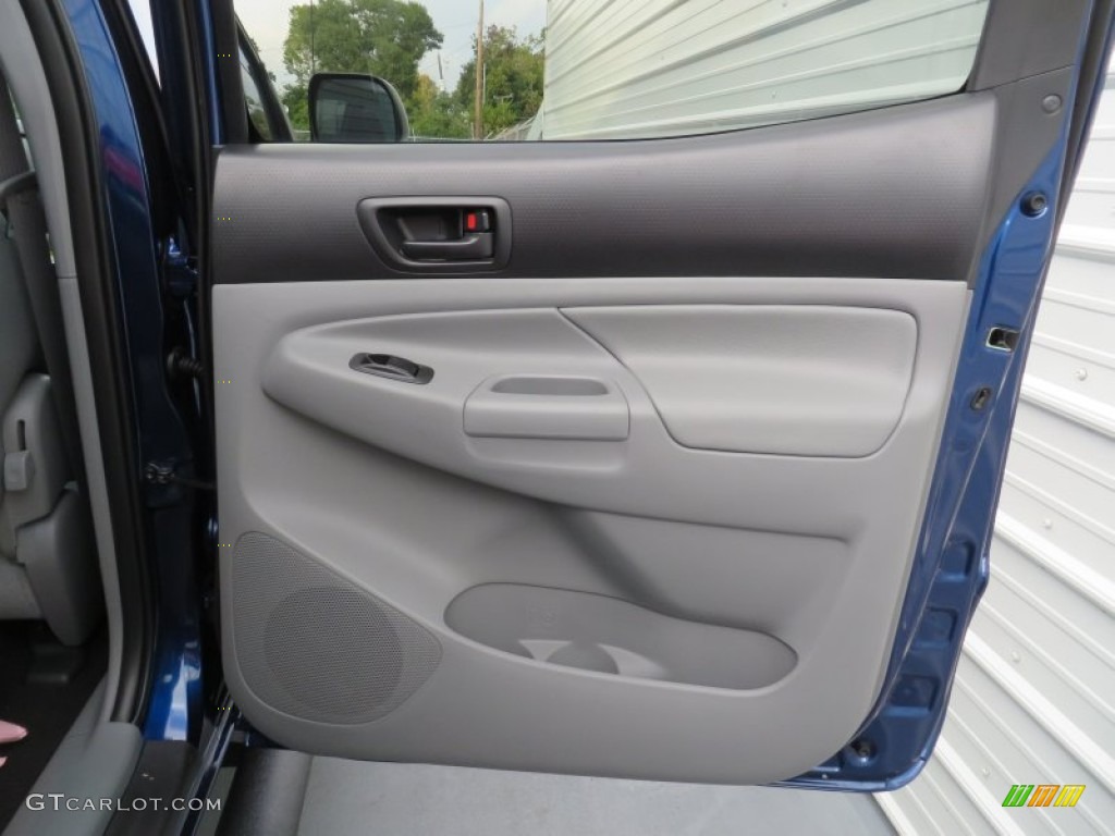 2014 Toyota Tacoma TSS V6 Prerunner Double Cab Graphite Door Panel Photo #87603610