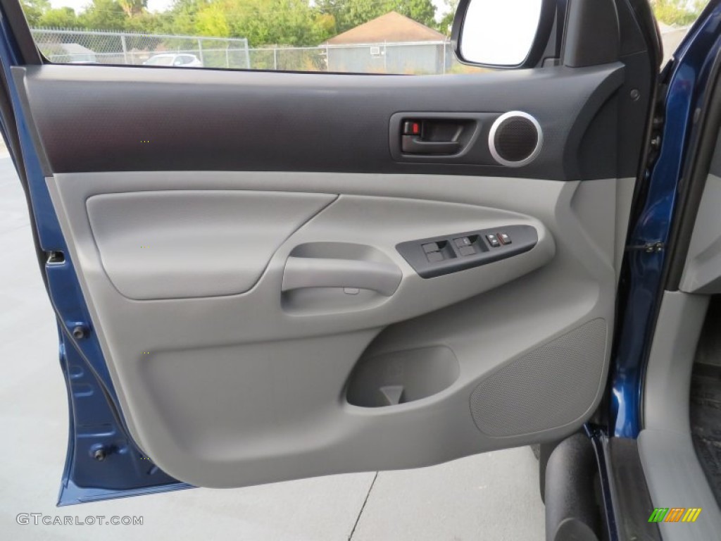 2014 Toyota Tacoma TSS V6 Prerunner Double Cab Graphite Door Panel Photo #87603656