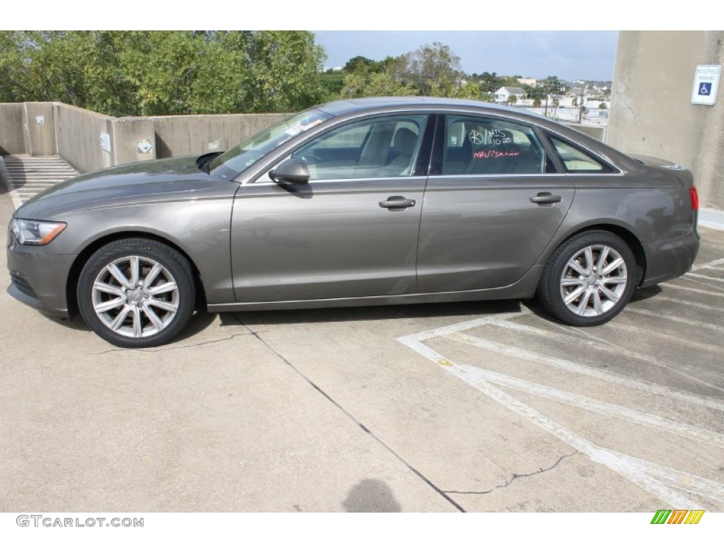 Oolong Gray Metallic 2013 Audi A6 2.0T quattro Sedan Exterior Photo #87604555
